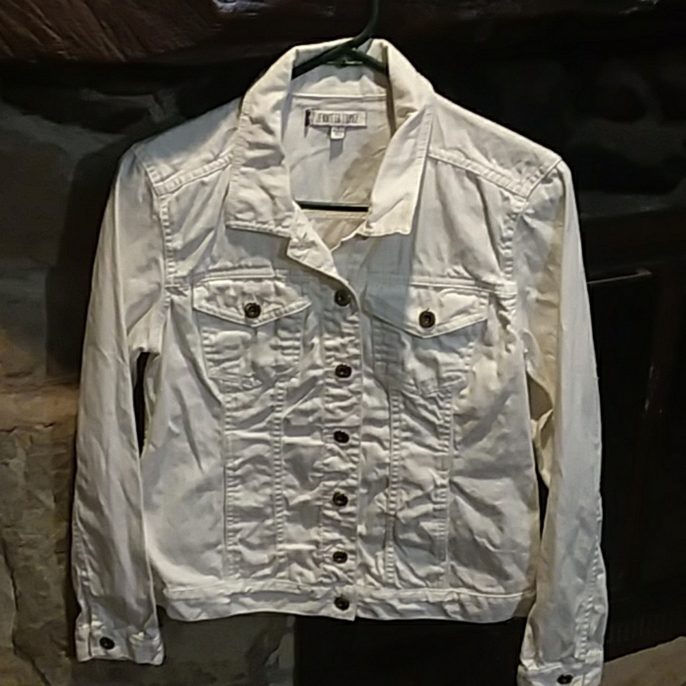 Jennifer Lopez white jean jacket S